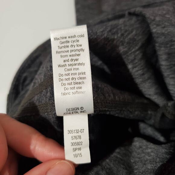 Athleta Revelation Heathered Gray Tights Womens Size XS Activewear Leggings - Picture 10 of 11